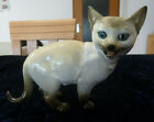  Katze Siam Hutschenreuther Figur Porzellan Dekoration Tiere blaue Augen