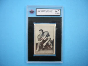 1952 PARKHURST CFL FOOTBALL CARD #76 JERRY LEFEBVRE ROOKIE KSA 6.5 EX/NM+ SHARP+ - Picture 1 of 2