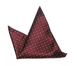 Gascoigne Pocket Square Red Yellow Polka Dots Men's - Picture 1 of 2