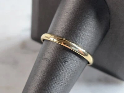 Alianza de boda vintage de oro amarillo de 14 quilates tallada en arte para hombre 2,1 g #E5468 Foto 1 de 4