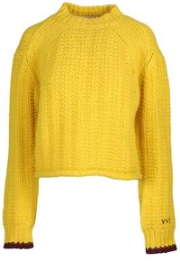 VICTORIA VICTORIA BECKHAM YELLOW WOOL SWEATER XSMALL - Picture 1 of 4