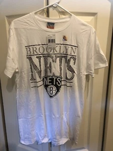Brooklyn Nets NBA Mens Junk Food 100% Cotton White T-Shirt Size Medium - Picture 1 of 1