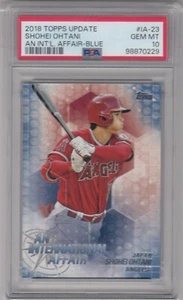 2018 Topps Update SHOHEI OHTANI International Affair Blue Gem Mint PSA 10 #IA-23 - Picture 1 of 1