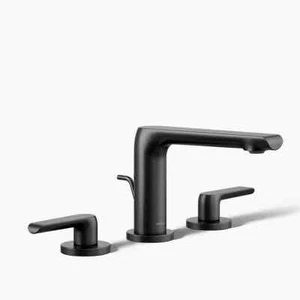 Grifo de lavabo de baño Kohler K-97352-4-BL Avid en negro mate, 1,2 gpm - Imagen 1 de 1