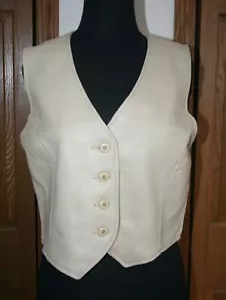 VTG Women's Deerskin Vest 36 Tan MIDWESTERN SPORTS TOGS Superior Quality - Picture 1 of 8