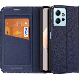 Dux Ducis Skin X2 Tough Flip Wallet Case for Xiaomi Redmi Note 12 4G - Black - Picture 1 of 10