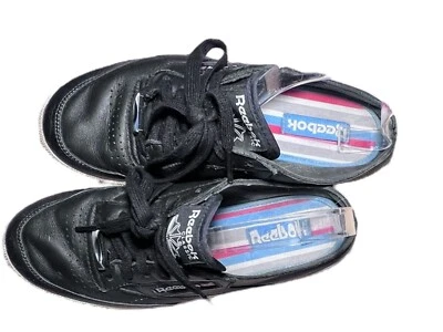 Reebok Mule Sneakers Black 7.5 Women Shoes Leather Lace-up Slip on EUC - Image 1 of 4