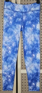 Girls Eddie Bauer Athletic Ankle Leggings Purple Pink Galaxy Print Size Large  - Picture 1 of 7