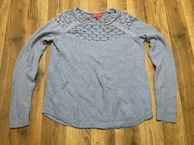 Suéter ELLE, para mujer talla mediana, azul, manga larga, cuello redondo Foto 1 de 4