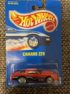 Vintage 1991 Hot Wheels Camaro Z28 Blue Card #33. Red with ultra hot wheels. - Picture 1 of 3