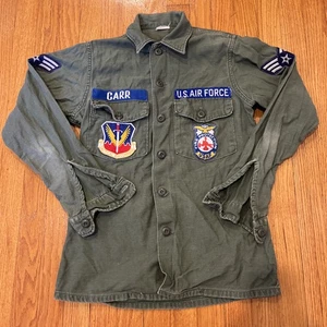 Vintage Us Air Force Vietnam Era Men’s Button Up Shirt Sz S Tactical Command  - Picture 1 of 4
