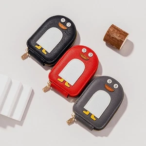 Organ Style Business Card Holder Cartoon Penguin Coin Purse Cute Wallet Bag - Picture 1 of 22