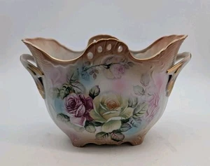 RS Prussia Marked Floral Vase, Center Piece Bowl - Picture 1 of 7