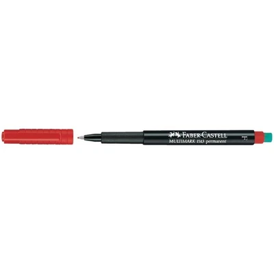 FABER-CASTELL Permanent-Marker MULTIMARK S, rot Faber-Castell 152321 (4005401523 - Bild 1 von 2