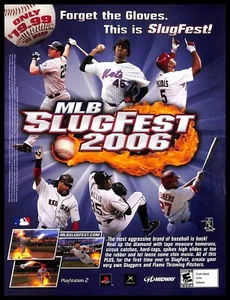 2006 MLB Slugfest 2006 Video Game PRINT AD Sports Baseball Promo PS2 - Picture 1 of 2