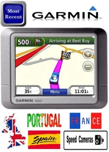 GARMIN 200 250 SAT NAV 2025 UK FRANCE SPAIN PORTUGAL SPEED CAMERAS B-SCREEN - Picture 1 of 23