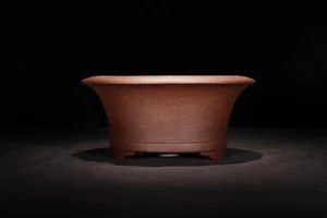 7.3in Chinese Classical Yixing Zisha Clay Pot, Handmade Orchid Garden Bonsai - Picture 1 of 10