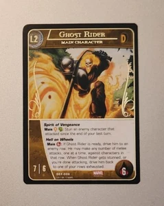 2015 DEF-006 GHOST RIDER Upper Deck Marvel VS System GOLD FOIL DEFENDERS - Picture 1 of 1