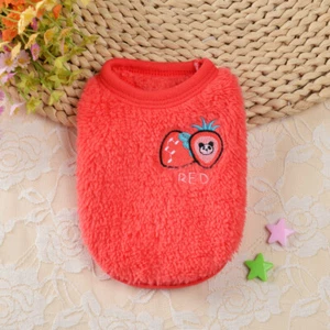 Pet Clothes Flannel Small Dog Cat Puppy Vest Sweater Coat Winter Warm Chihuahua↕ - Picture 1 of 24