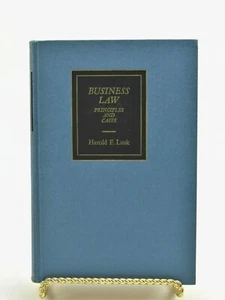 Vtg 1961 Business Law: Principles and Cases Harold F. Lusk Hardback Book 6th Ed. - Imagen 1 de 12