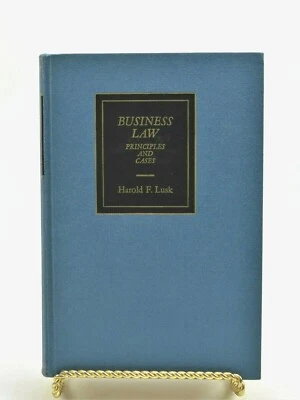 Vtg 1961 Business Law: Principles and Cases Harold F. Lusk Hardback Book 6th Ed. - Image 1 of 4