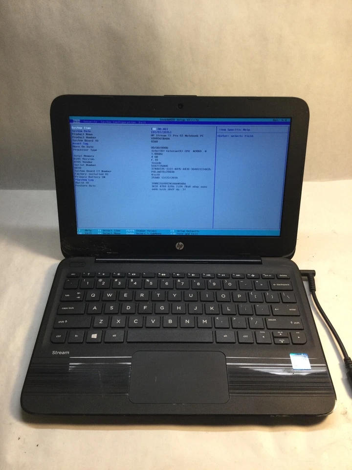 HP Stream 11 Pro 11" NetBook Intel Celeron -BOOTS TO BIOS - MZ - Image 1 of 4