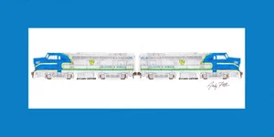 Delaware & Hudson 1205 & 1216 10"x17" print in 10"x20" Mat Andy Fletcher signed - Picture 1 of 1