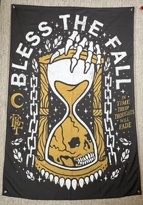 Limited Edition BlessTheFall Tapestry Wall Flag Large Rare Out Of Print - Picture 1 of 7