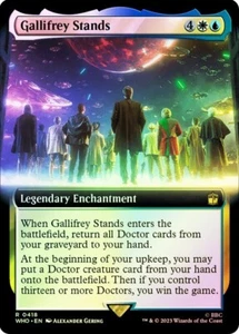 Gallifrey Stands Surge Foil Extended Art Doctor Who Commander NM MTG - Picture 1 of 1