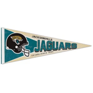 JACKSONVILLE JAGUARS CLASSIC RETRO LOGO ROLL UP FELT PENNANT 12"x30" WINCRAFT - Picture 1 of 1