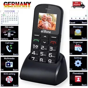 Ältere Mobiltelefone Seniorenhandy Großen Tasten SOS Notruftaste Großtastenhandy - Bild 1 von 12