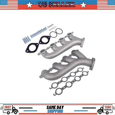 LS Swap Cast Iron Manifold Catalytic Converter Fit Chevrolet LS1 LS2 LS3 4.8L - Image 1 of 4