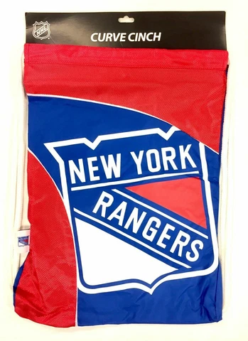 New York Rangers Curve Cinch Sack Backpack Back Pack Pool Gym Tote Bag New Cover