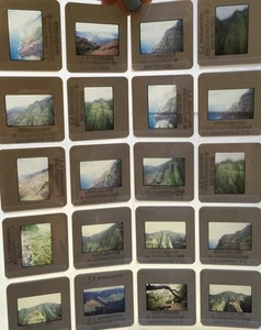 35mm ORIGINAL PROFESSIONAL SLIDES Aerial Landscape NATURE Mountain Island 12 - Picture 1 of 8