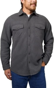 Freedom Foundry Men's Shirt Jacket Fleece Super Plush Gray (Select Size) - Picture 1 of 12