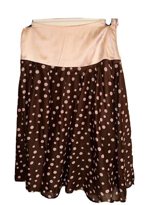 Falda Michelle DeCourcy a lunares hasta la rodilla con cremallera talla pequeña calce y estilo Foto 1 de 4