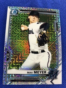 2021 #BCP-66 Max Meyer Bowman cromo béisbol prospecto mojo refractor - Imagen 1 de 2