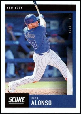 2020 Panini Chronicles Score #28 Pete Alonso - Image 1 of 2