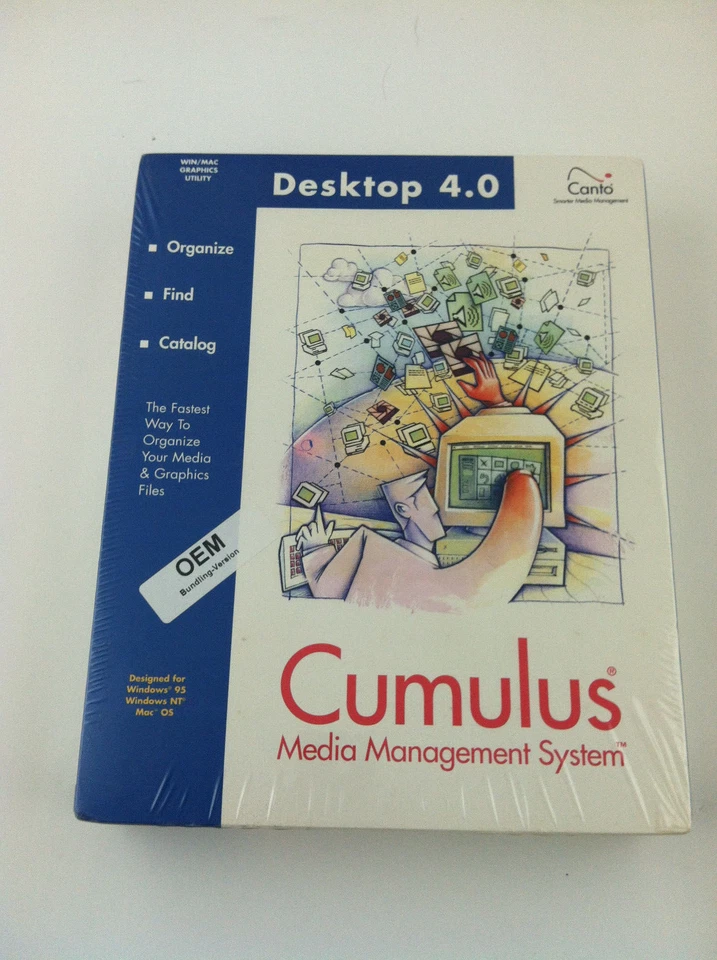 Cumulus Canto 4.0 Media Management Software; new in box (shrink wrapped) - Image 1 of 3