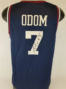 Lamar Odom Signed Los Angeles Clippers Jersey (JSA COA) #4 Overall Pick 1999 - Picture 1 of 11