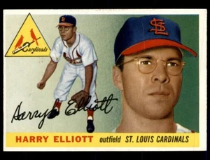 Harry Elliott 1955 Topps #137 casi nuevo - Imagen 1 de 2