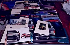 Lot of 46 New Car GM Dealer Brochures 1990's 2000's GMC Cadillac Chevrolet - Picture 1 of 17