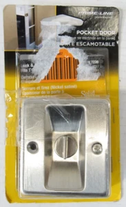 Prime Line N7239 2-3/4 Satin Nickel Pocket Door Privacy Lock & Pull - Bild 1 von 3