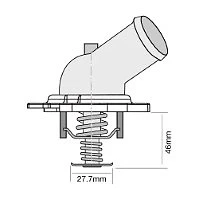Termostato estándar TRIDON para Honda CR-V MY07 02/07-12/10 2,4 L K24Z1 Foto 1 de 1
