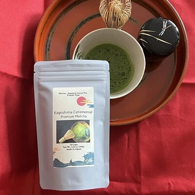 Kagoshima Japanese Ceremonial Matcha Powder 100g | Smooth | Tasty - Image 1 of 4