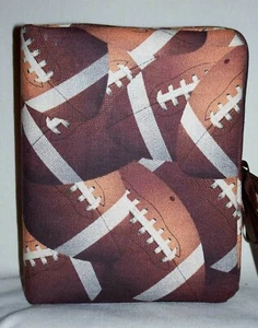 Football Sports Handcrafted Photo Album 5 1/2"X7" Holds 100 4"X6" NEW Lg Brown - Picture 1 of 2