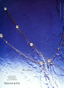 1995 Tiffany & Co. Elsa Peretti joyería Hiro 1 página anuncio de revista - Imagen 1 de 1