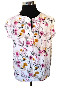 Buffalo David Bitton Pullover Bluse Damen Gr. L Mehrfarbig Blumen Boho - Bild 1 von 17