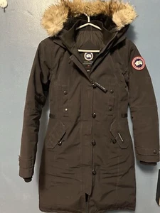 Authentic Canada Goose Womens Kensington Parka Navy 2XS Jacket 2506L Excellent - Picture 1 of 23