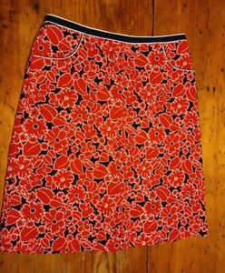 Lovely ESPRIT Floral Golf Tennis Beach Casual Skirt Size 0 100% Cotton - L - Picture 1 of 9